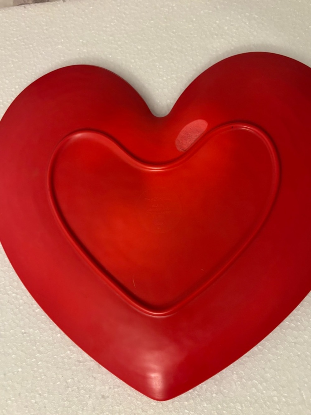 Set Of Five Heart Shaped Threshold Plates - Picture 4 of 4